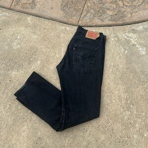 Vintage Levi’s 501 Men’s Button Fly Jeans Color Black Size 34x34 90s?